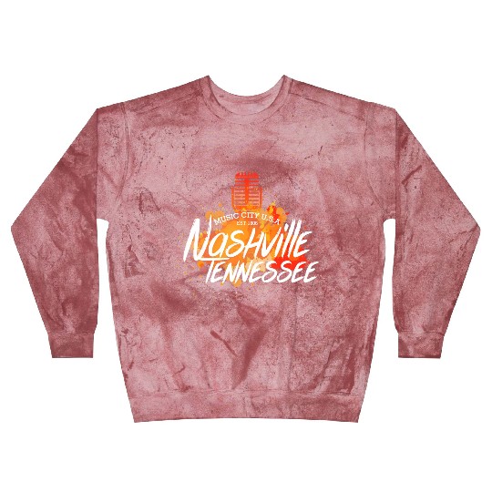 Nashville Country Music City Tennessee Guitar USA Blast Sweatshirts