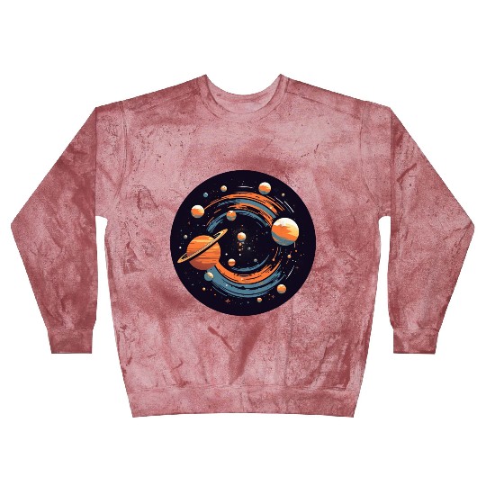 Universe Solar System Planets Blast Sweatshirts