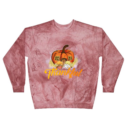 Thankful Pumpkin Happpy Thanksgiving Day Autumn Blast Sweatshirts
