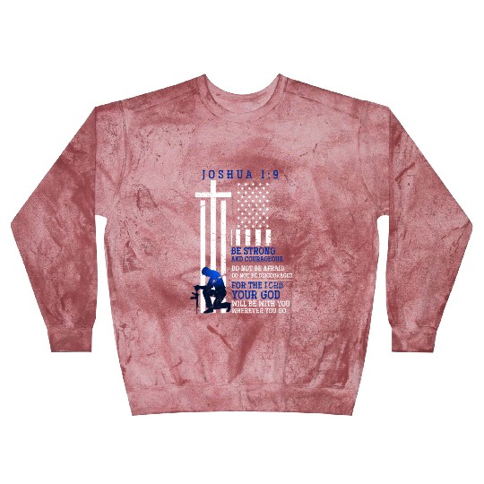 Holy Bible Verse Us Flag American Christian Prayer Blast Sweatshirts