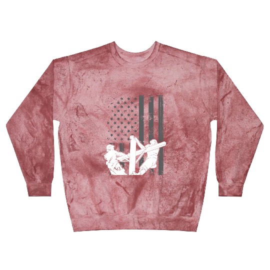 Usa Flag Line American Flag Patriotic Lines Blast Sweatshirts