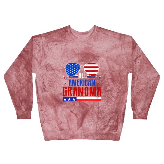 All American Grandma Independence Day US Patriots Blast Sweatshirts