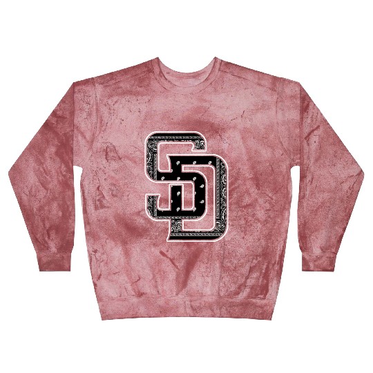 Sd San Diego Black Bandana Blast Sweatshirts