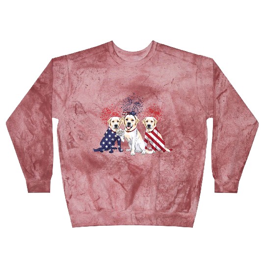 Labrador Retriever Us Flag 4Th Of July Independenc Blast Sweatshirts