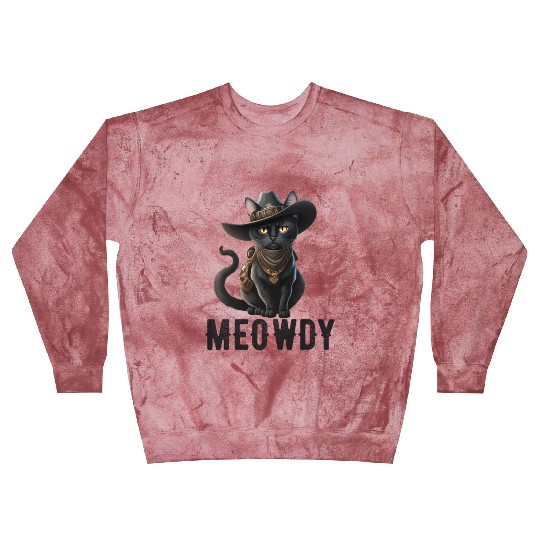 Meowdy Cat Cory Music Kitten Cowboy Blast Sweatshirts