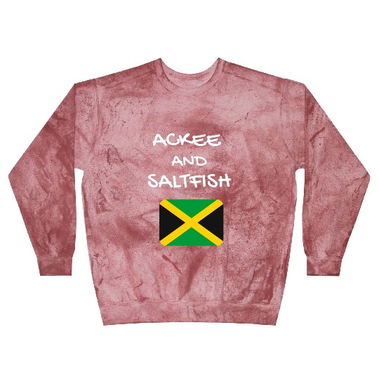 Ackee And Saltfish Jamaica Jamaican Flag Food Blast Sweatshirts