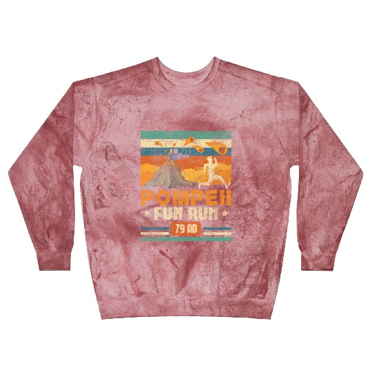 Pompeii Fun Run - Geography Volcanologist Blast Sweatshirts