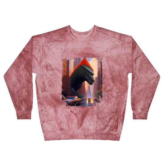 King Of Monsters Takes On City And Muscle Blast Sweatshirts