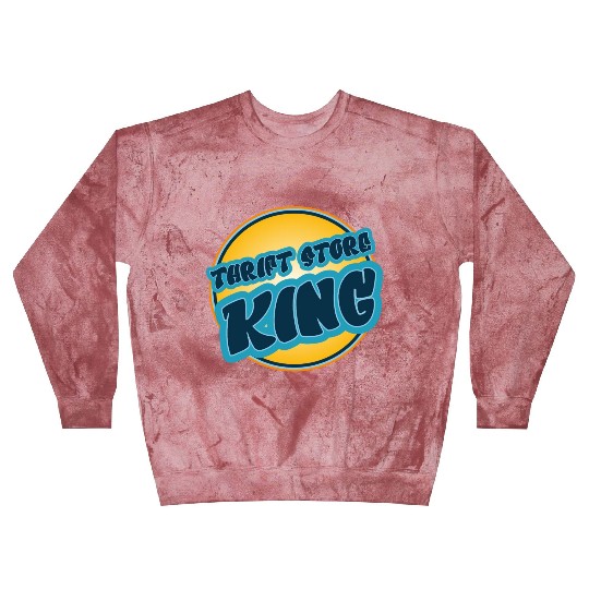 Thrift Store Kking blue orange Blast Sweatshirts