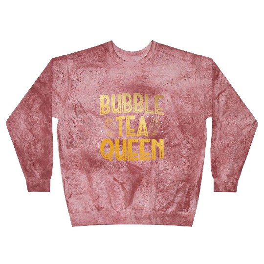 Bubble Tea Queen Boba Tea Drinker Korean Drink Blast Sweatshirts