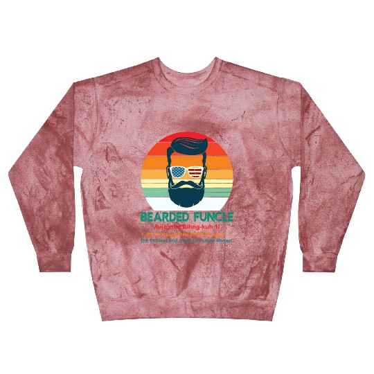 Bearded Funcle Definition Uncle Blast Sweatshirts