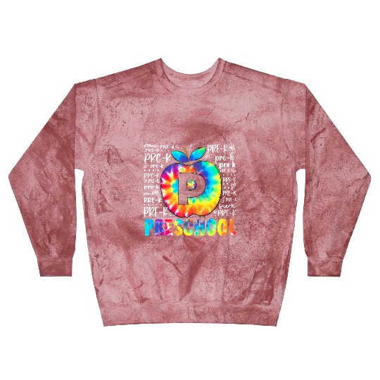 Team Preschool Typography Tie Dye Back To School Blast Sweatshirts