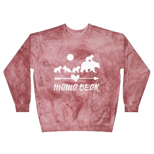 Mama Bear Blast Sweatshirts With Four Bear Cubs