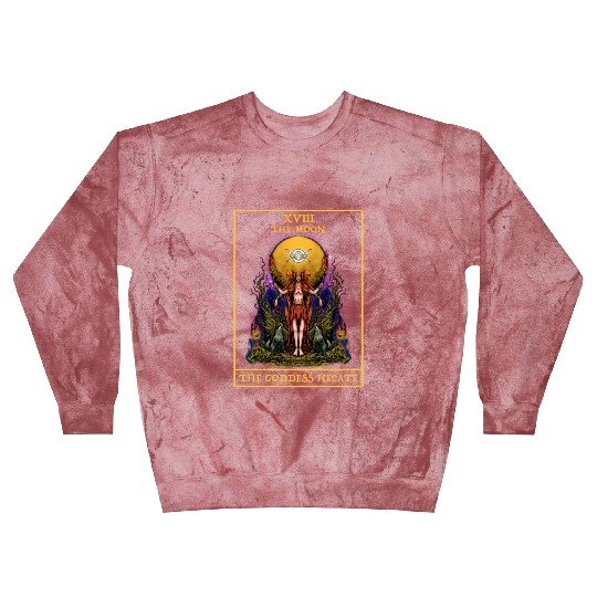 The Goddess Hecate Tarot Card Triple Moon Witch Blast Sweatshirts