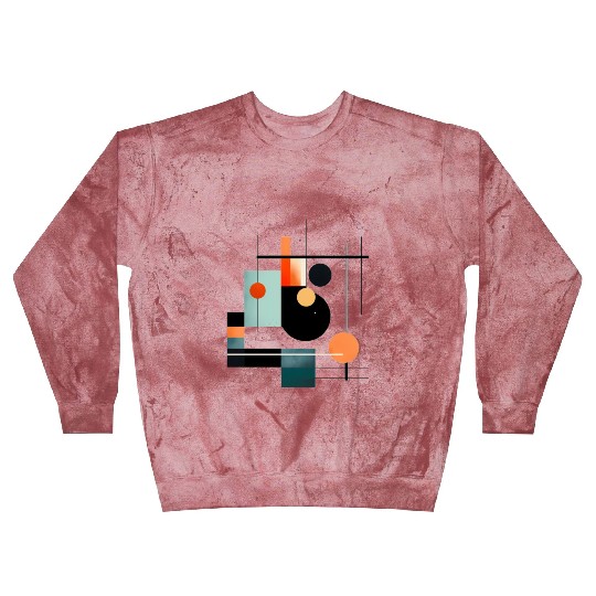 Abstract Circles and Squares Blast Sweatshirts