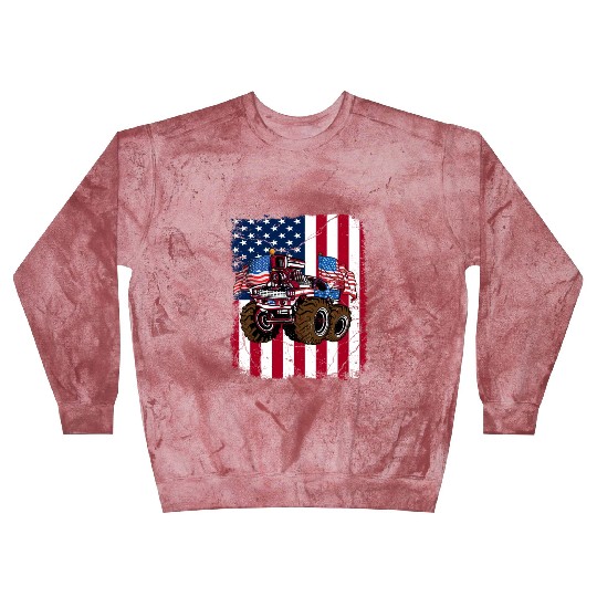 US Patriot American Monster Trucks USA Fan Blast Sweatshirts