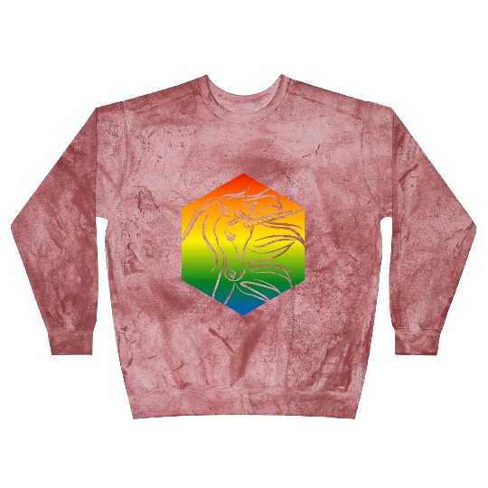Rainbow Unicorn Silhouette | TTRPG Pride Blast Sweatshirts