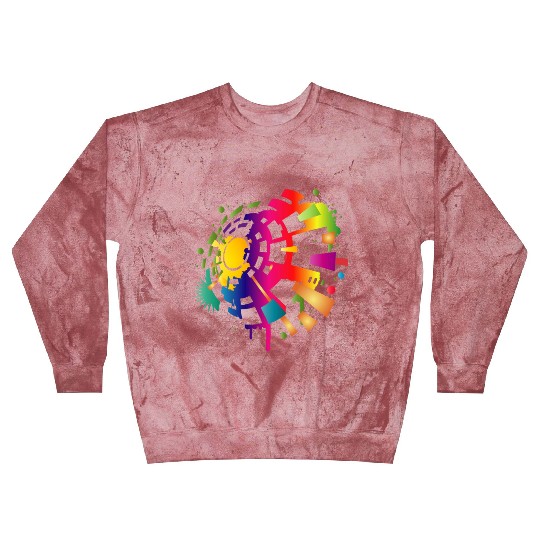 colorful sound symbol for festival season Blast Sweatshirts