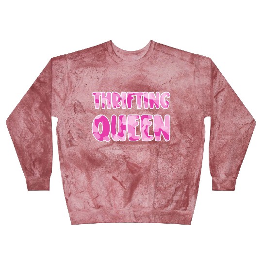 Thrifting Queen pink camo Blast Sweatshirts