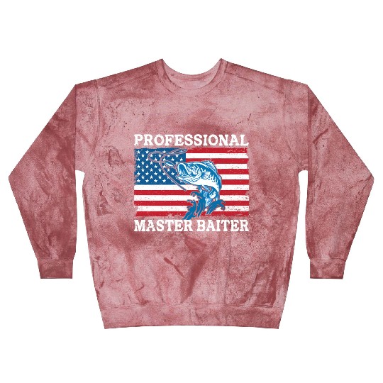 Professional Master Baiter Us American Flag Bass Blast Sweatshirts