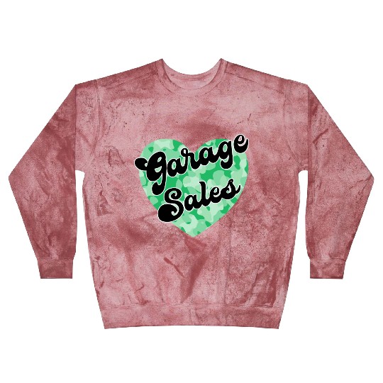 Garage Sales green camo heart Blast Sweatshirts