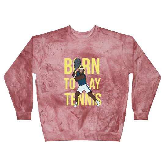 Born To Play Tennis Bigfoot Playing Tennis Tennis Blast Sweatshirts