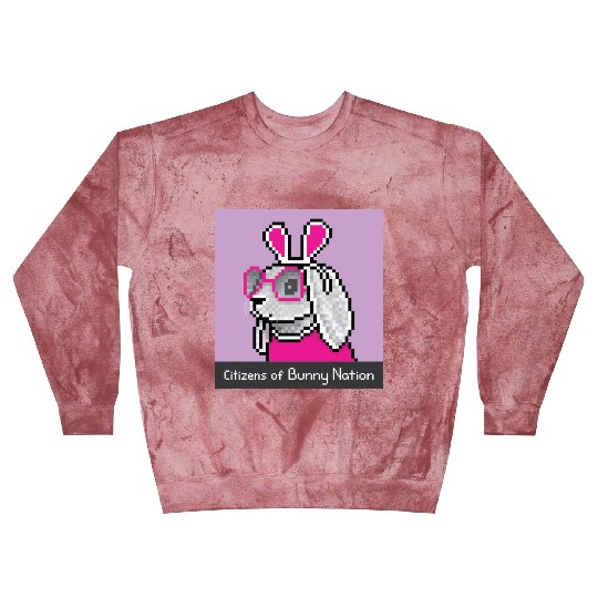 Citizens of Bunny Nation NFT #7 Artwork Blast Sweatshirts