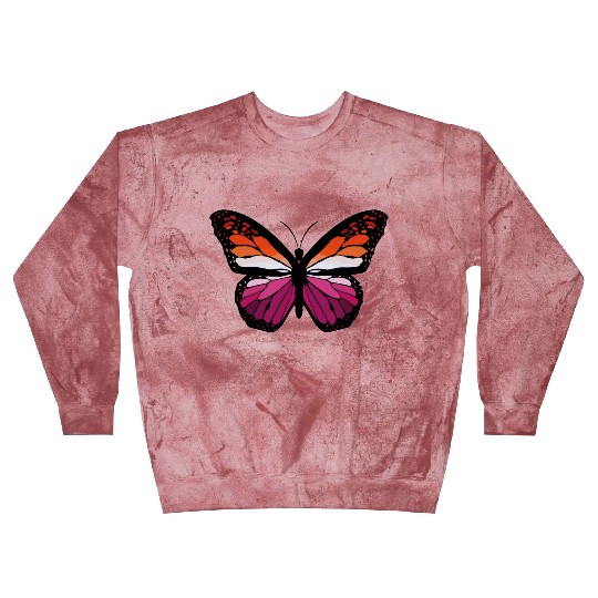 Lesbian Monarch Butterfly Sticker Blast Sweatshirts