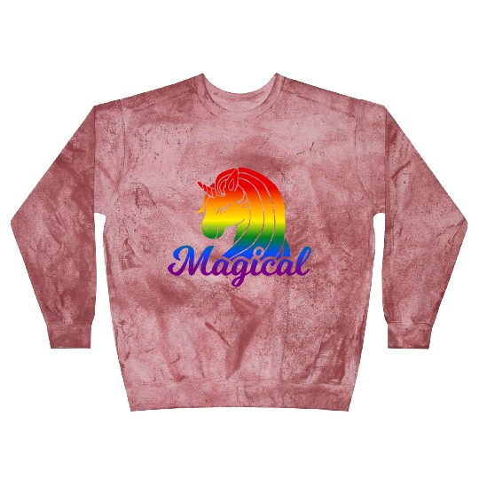 Magical Rainbow Unicorn | TTRPG Pride Blast Sweatshirts