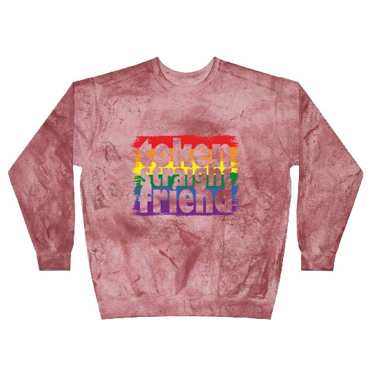 Proud LGBTQ Ally Token Straight Friend Gay Pride Blast Sweatshirts