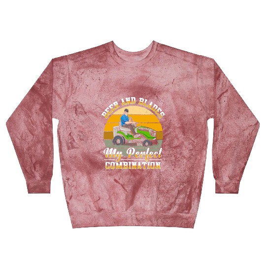 Lawn Mowing Lawn Mower Gardener Gardening Beer Blast Sweatshirts