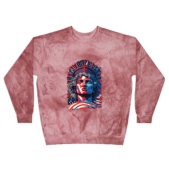 Statue of Liberty Face USA Blast Sweatshirts