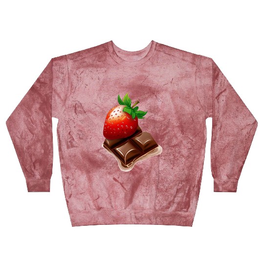 Melting Strawberry Chocolate - Sweet Dessert Blast Sweatshirts