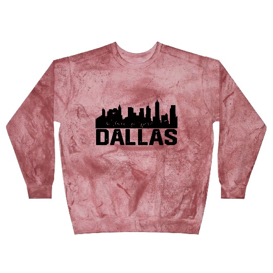 Dallas Skyline, Black Dallas Texas TX City Blast Sweatshirts