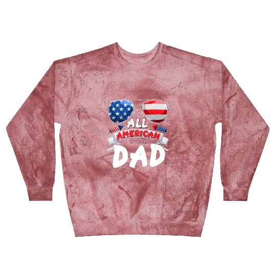 All American Dad US Patriots Fathers America Party Blast Sweatshirts