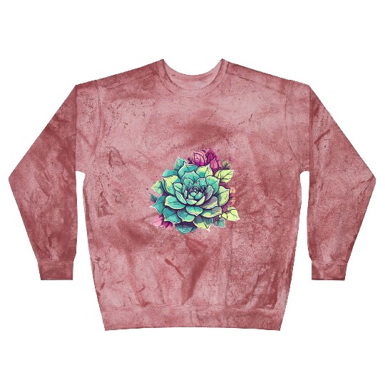 Flower Cactus Desert Succulent Cacti Retro Blast Sweatshirts