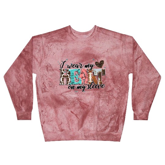 I Wear My Heart On My Sleeve Blast Sweatshirts