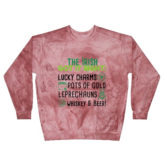 Lucky Irish Charms Aesthetic Blast Sweatshirts