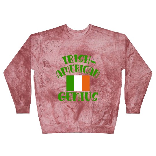 IRISH AMERICAN GENIUS FUNNY IRISH AMERICAN Blast Sweatshirts