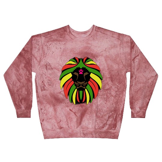 lion of the african forest with forest colors Blast Sweatshirts