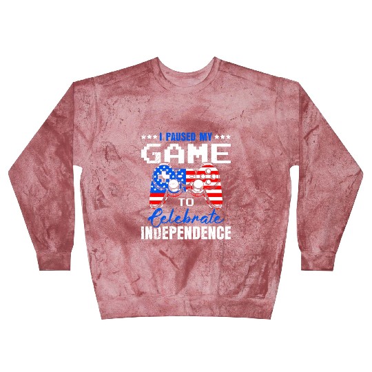 I paused my Game to celebrate Independence Day Blast Sweatshirts