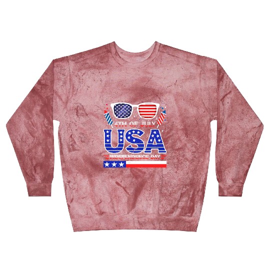 4th July USA Independence Day All American Pride Blast Sweatshirts