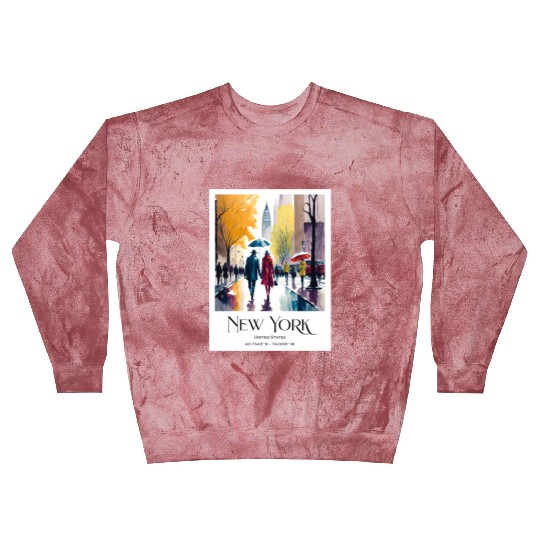 Couple walking in the streets of New York City Blast Sweatshirts