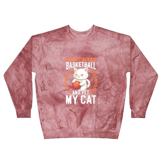 Basketball Cat Basketball Player I Love Basketball Blast Sweatshirts