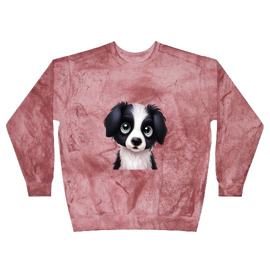 Elegant Border Collie Portrait Blast Sweatshirts