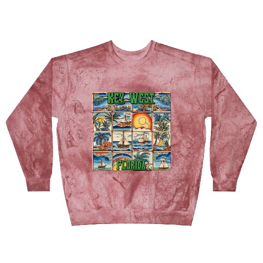Key West Folk Art Blast Sweatshirts