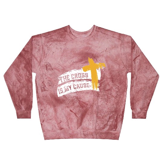 Cross is My Cause Support Christian Catholic Jesus Blast Sweatshirts
