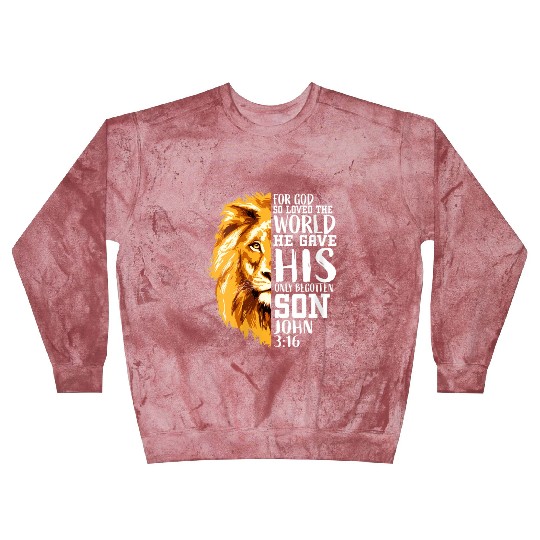 Christian Religious Him Lion Judah John 316 Blast Sweatshirts