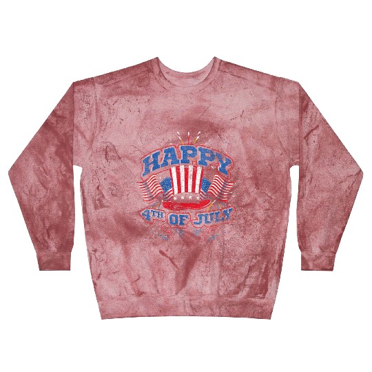 Happy 4th Of July US Flag Liberty American Blast Sweatshirts