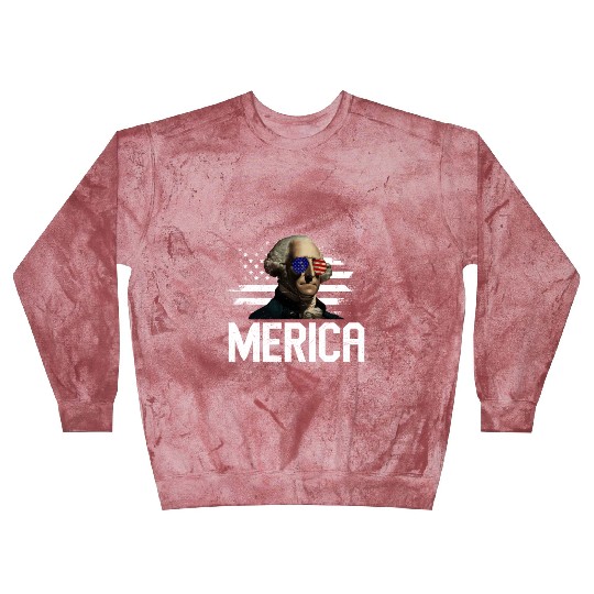 Merica George Washington Independence Day Blast Sweatshirts